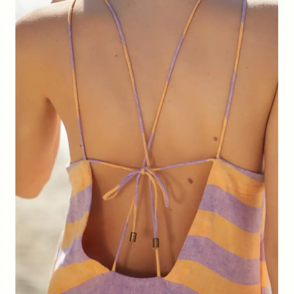 Anthropologie Striped Halter Maxi Dress - Picture 3 of 6